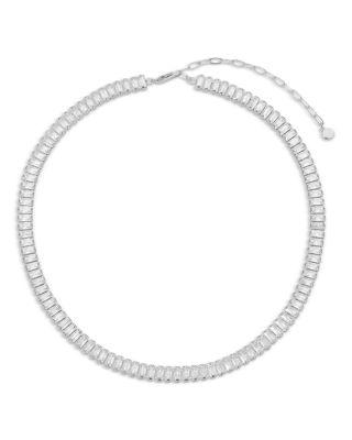 Crystal Baguette Tennis Necklace by ETTIKA