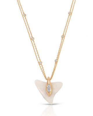 Deep Ocean Shark Tooth Pendant Necklace by ETTIKA