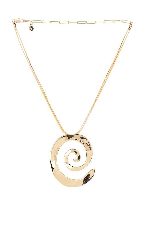 Ettika Aura Swirl Necklace in Metallic Gold by ETTIKA