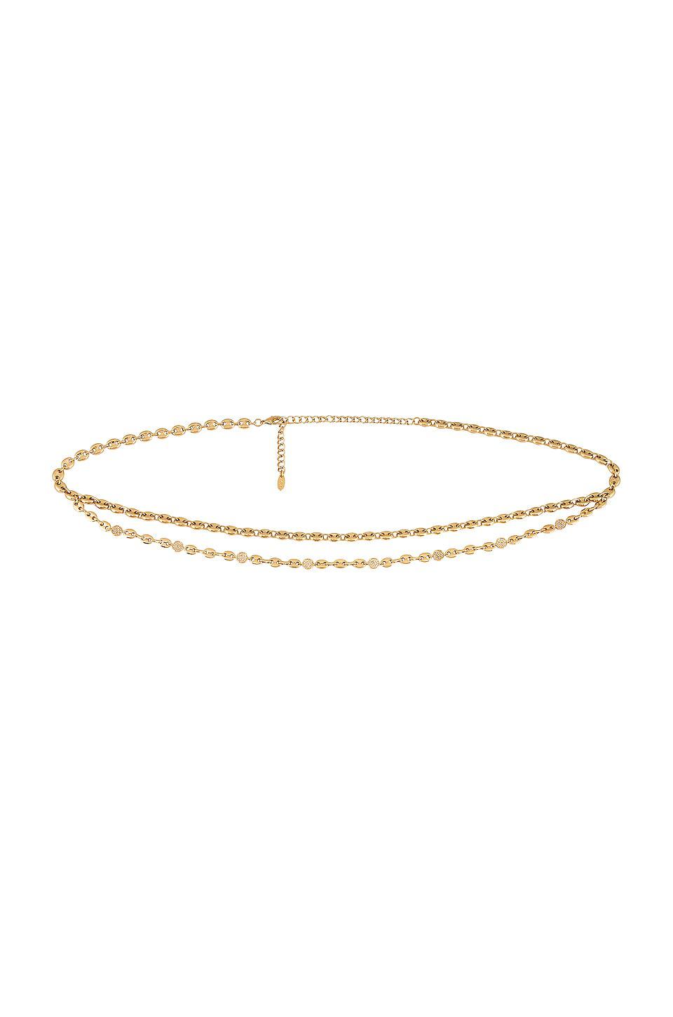 Ettika Chain Belt in Metallic Gold by ETTIKA