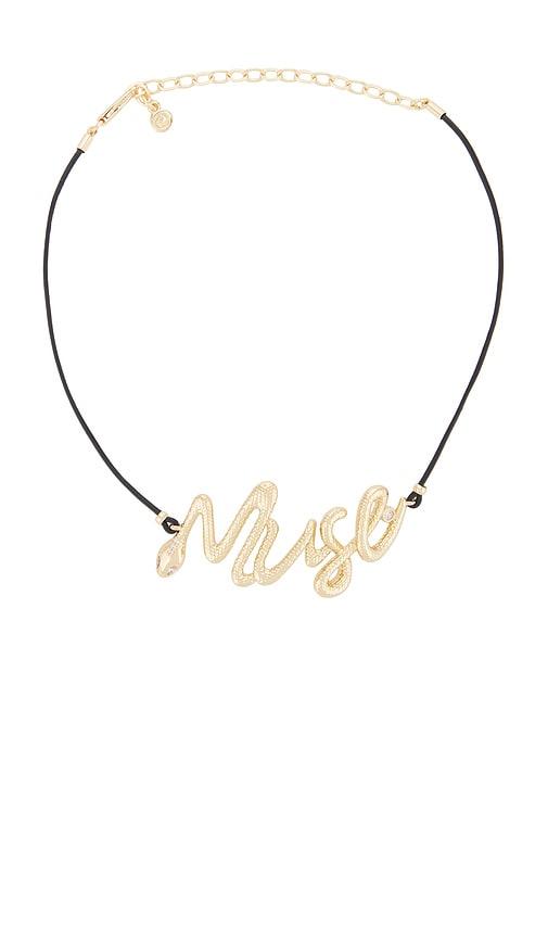 Ettika Corded Muse Necklace in Metallic Gold by ETTIKA