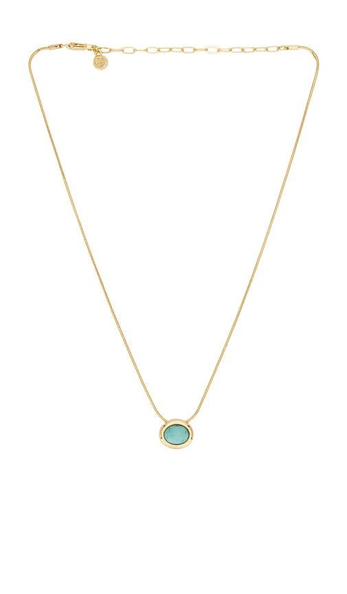 Ettika Donut Crystal Pendant Necklace in Metallic Gold by ETTIKA