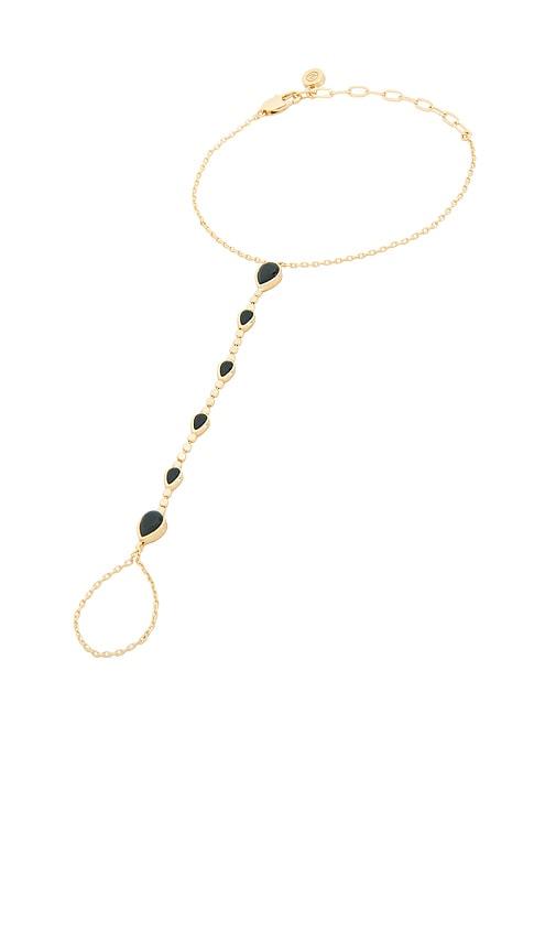 Ettika Dripping Crystal Hand Chain in Metallic Gold by ETTIKA Ettika Dripping Crystal Hand Chain in Metallic Gold by ETTIKA