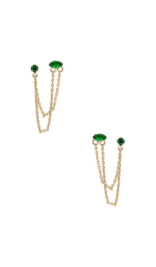 Ettika Earring in Green by ETTIKA
