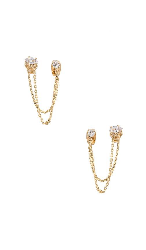 Ettika Earring in Metallic Gold by ETTIKA