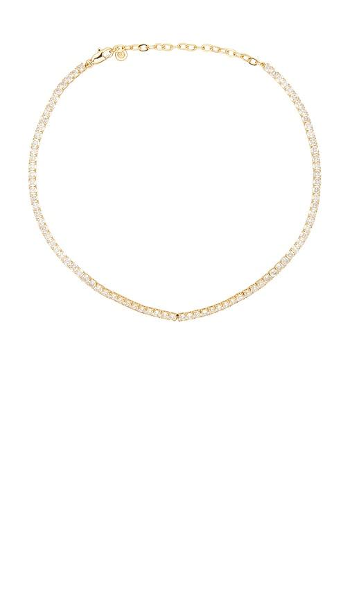 Ettika Everyday Tennis Necklace in Metallic Gold by ETTIKA