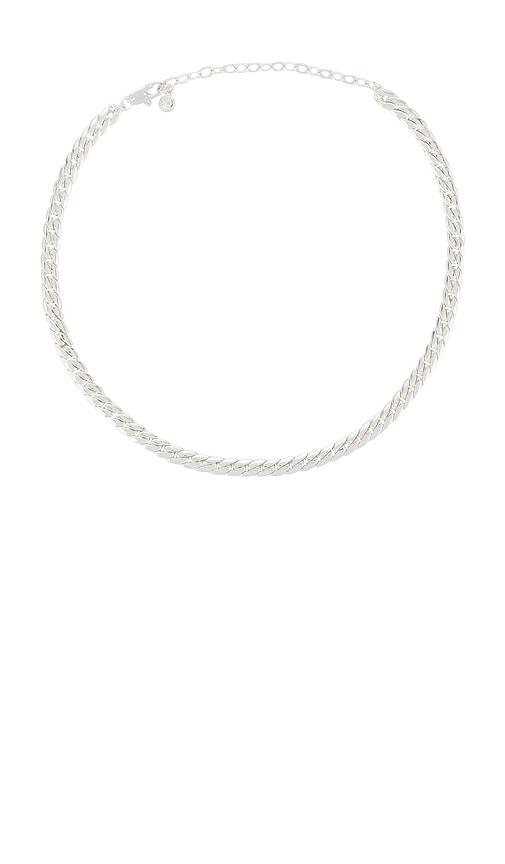 Ettika Flat Cable Chain Necklace in Metallic Silver by ETTIKA