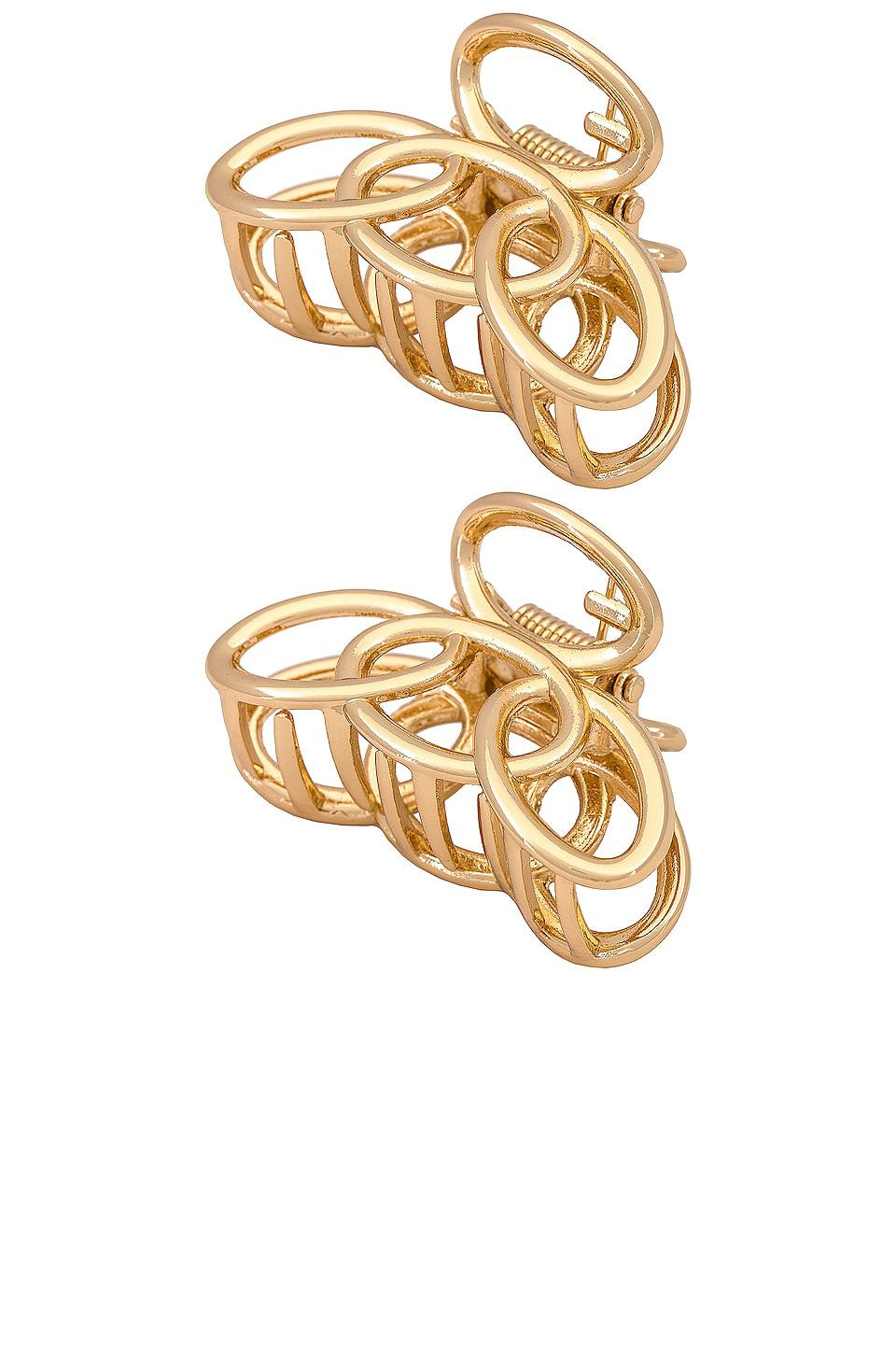 Ettika Keep It Simple Claw Clip in Metallic Gold by ETTIKA