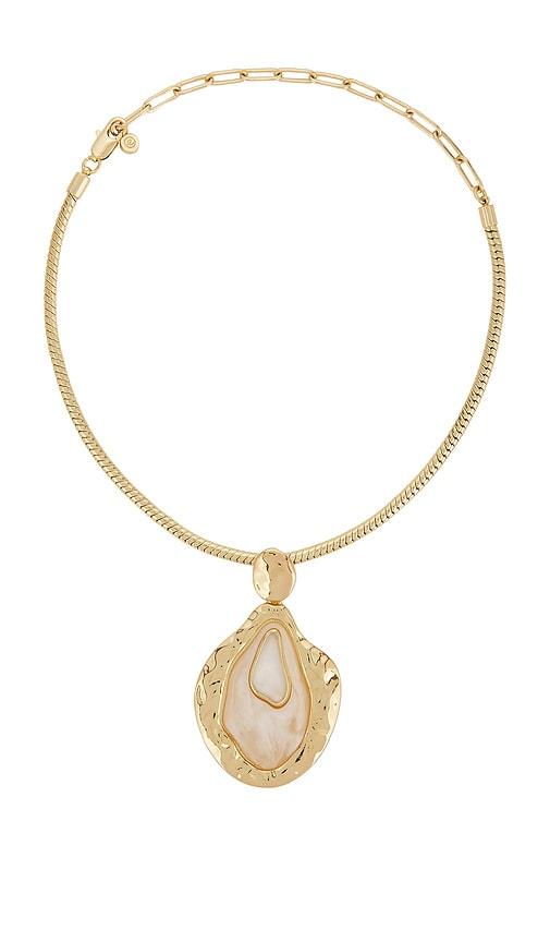 Ettika Liquid Resin Pendant Necklace in Beige by ETTIKA