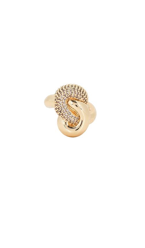 Ettika Love Me Knot Ring in Metallic Gold by ETTIKA