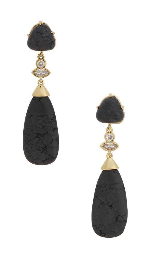 Ettika Midnight Solstice Drop Earrings in Black by ETTIKA