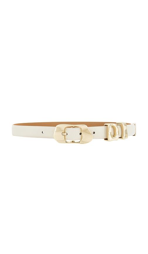 Ettika Molten Metal Belt in Cream by ETTIKA