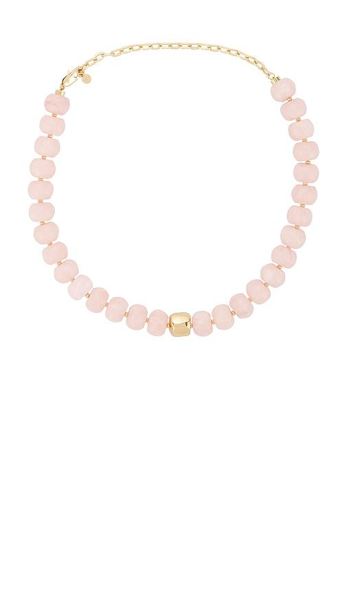 Ettika Power Bead Statement Necklace in Rose by ETTIKA