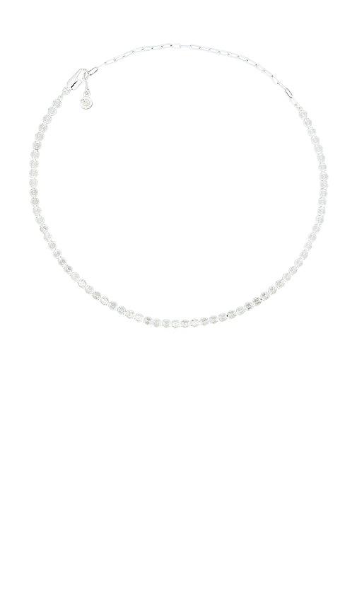 Ettika Simply Tennis Necklace in Metallic Silver by ETTIKA Ettika Simply Tennis Necklace in Metallic Silver by ETTIKA
