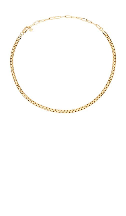 Ettika Single Rolo Chain Necklace in Metallic Gold by ETTIKA