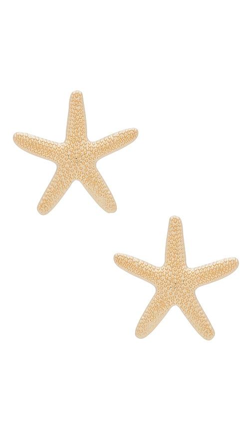 Ettika Starfish Earring in Metallic Gold by ETTIKA