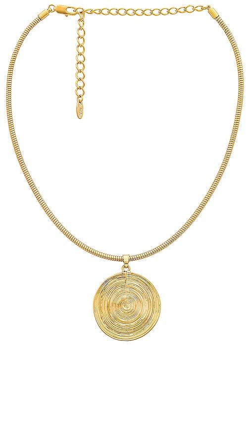Ettika Statement Disc Choker in Metallic Gold by ETTIKA