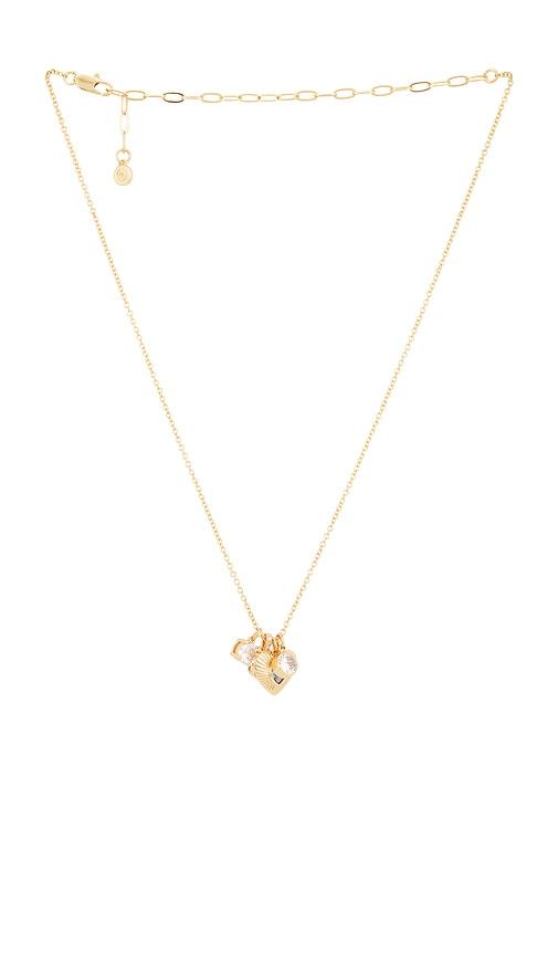 Ettika Trinket Trove Charm Necklace in Metallic Gold by ETTIKA