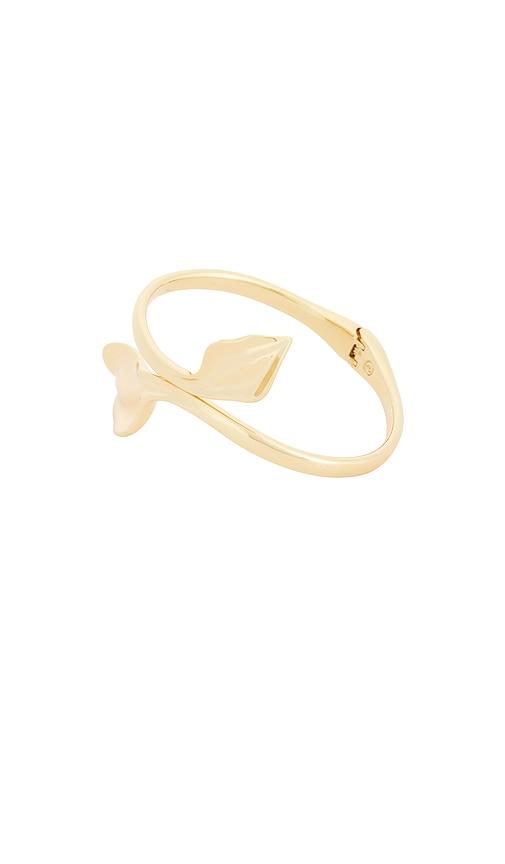 Ettika Twist & Turn Cuff Bracelet in Metallic Gold by ETTIKA