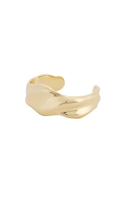 Ettika Wavy Days Cuff in Metallic Gold by ETTIKA