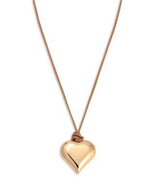 Heart Adjustable Cord Pendant Necklace by ETTIKA