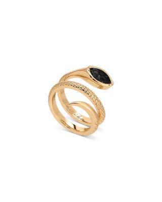 Marquise Cubic Zirconia Coiled Snake Ring by ETTIKA