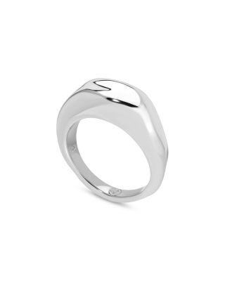 Modern Flow Band Ring by ETTIKA