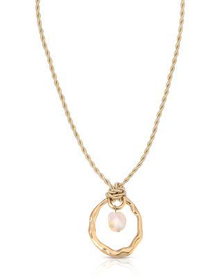 Nautical Cultured Freshwater Pearl Necklace by ETTIKA