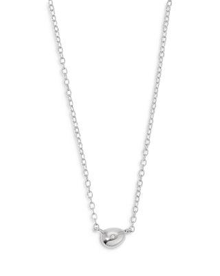 Pav&eacute; Polished Pebble Pendant Necklace by ETTIKA