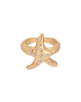 Pav&eacute; Starfish Luxe Ring by ETTIKA