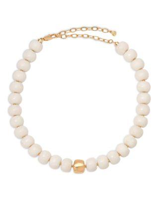 Power Bead Stone Statement Necklace by ETTIKA