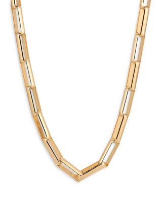 Rectangular Link Chain Necklace by ETTIKA