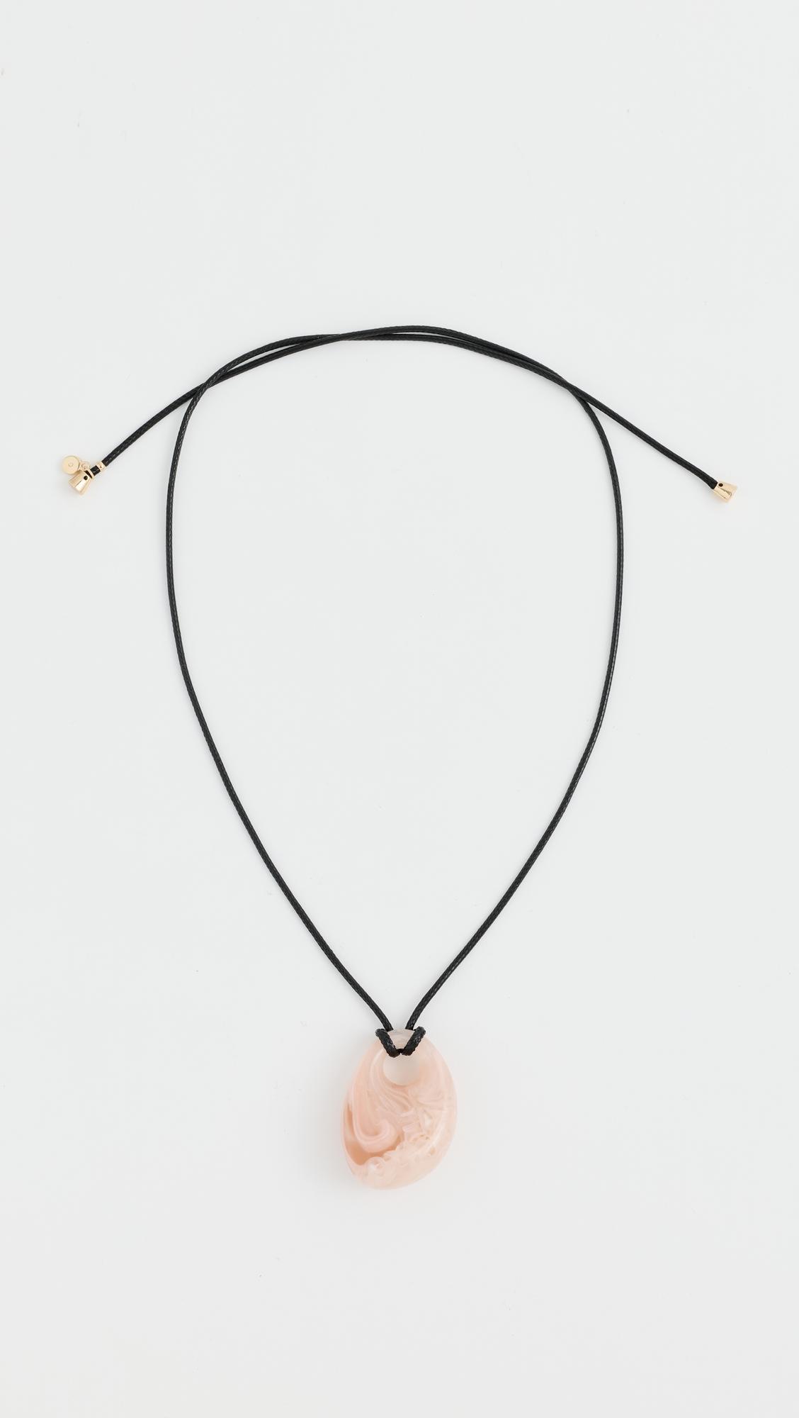 Resin Drop Cord Necklace by ETTIKA