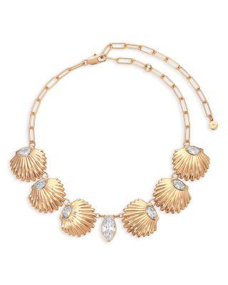 Santorini Cubic Zirconia Shell Choker Necklace by ETTIKA