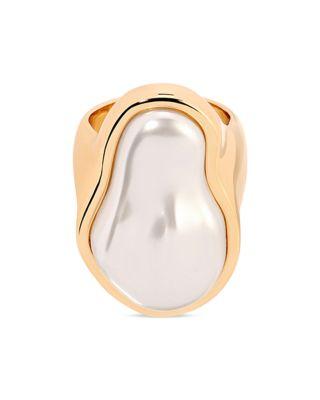 Sea Born Imitation Pearl Cocktail Ring by ETTIKA