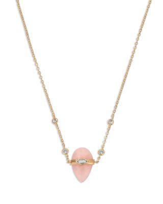 Solstice Pav&eacute; & Stone Pendant Necklace by ETTIKA