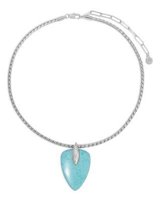 Solstice Pav&eacute; & Stone Pendant Necklace by ETTIKA