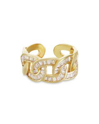Sparkling Link Ring by ETTIKA