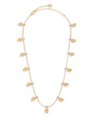 Swirled Shell Dangle Charm Necklace by ETTIKA