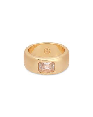 Treasure Emerald Cut Cubic Zirconia Band Ring by ETTIKA