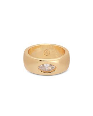 Treasure Marquise Cut Cubic Zirconia Band Ring by ETTIKA