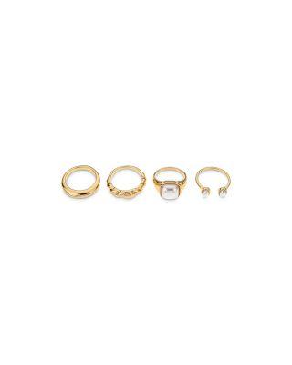 Ultimate Babe 18K Gold Plated Ring Set by ETTIKA