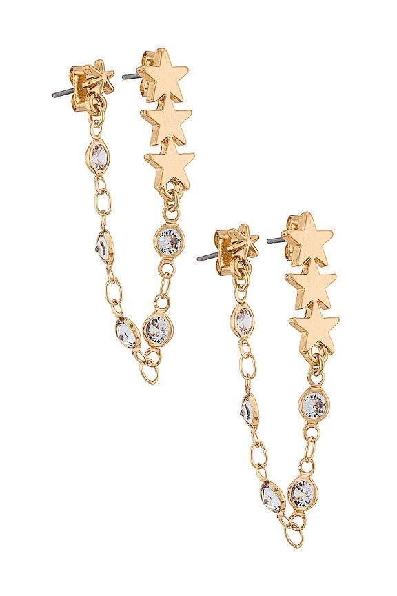 dangle chain earrings by ETTIKA