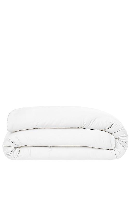 Ettitude Twin Sateen Solid Duvet Cover in White by ETTITUDE