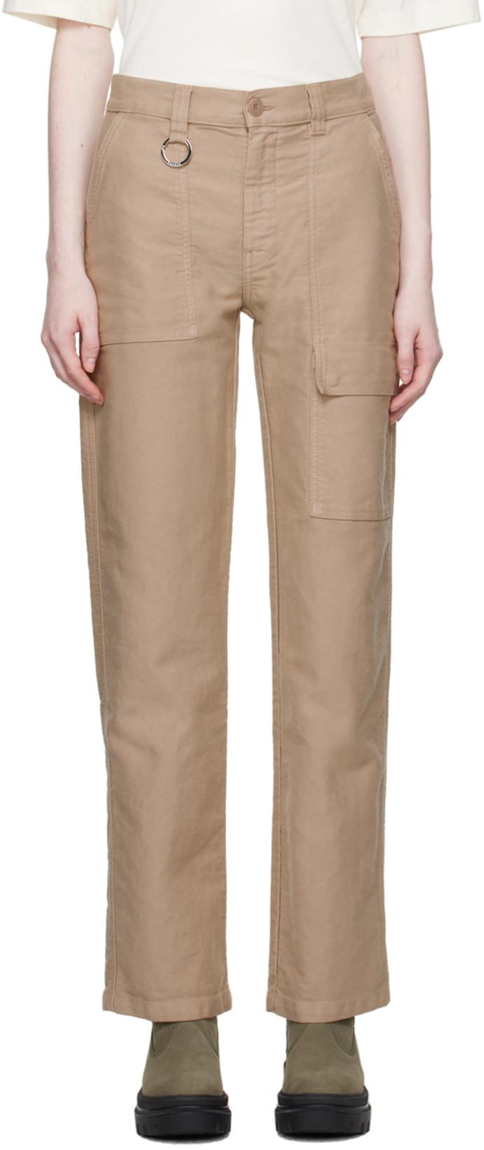 Beige Gravure Trousers by ETUDES