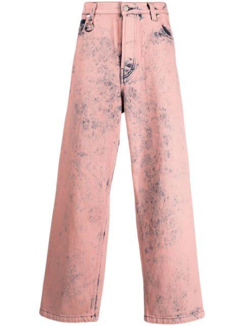 District Overdyed mid-rise wide-leg jeans by ETUDES STUDIO