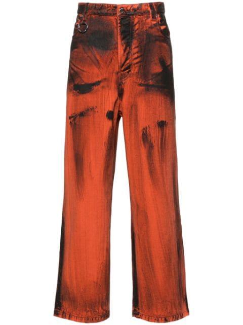 Side Denim straight-leg jeans by ETUDES STUDIO