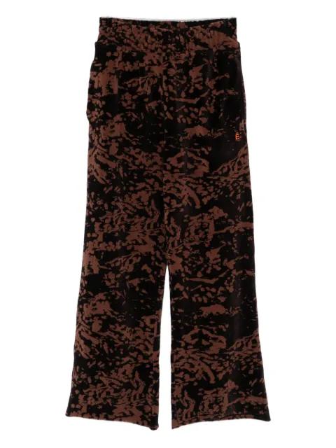 abstract-print velour trousers by ETUDES STUDIO