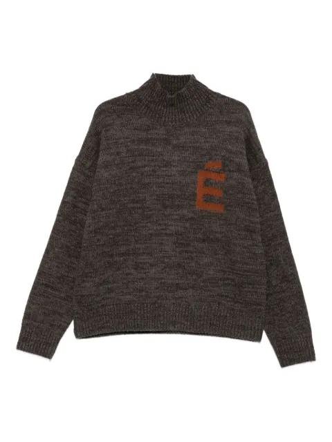 funnel-neck logo sweater by ETUDES STUDIO