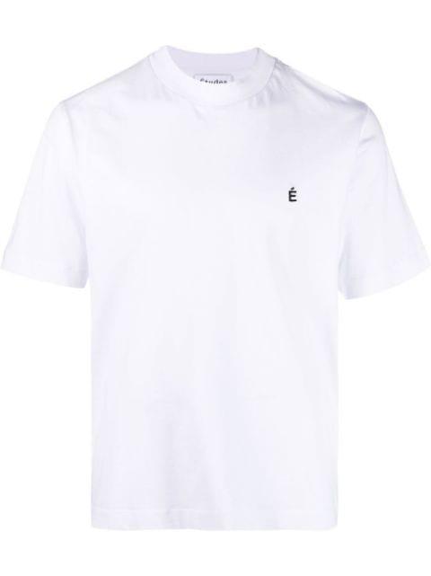 logo-embroidered organic cotton T-shirt by ETUDES STUDIO